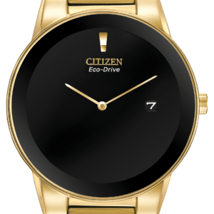 Citizen Axiom Men's Gold Black Dial Watch