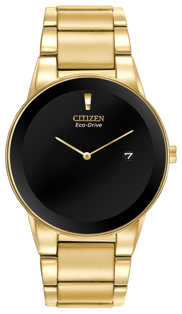 Citizen Axiom Men's Gold Black Dial Watch