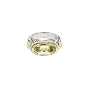 Andrea Candela Lemon Quartz Oval Ring