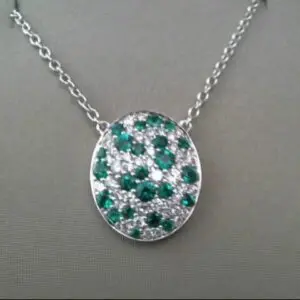 Fana Emerald Diamond Pendant Necklace