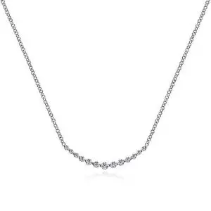 Gabriel & Co. Diamond Bar Necklace