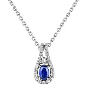 Fana Sapphire Diamond Pendant