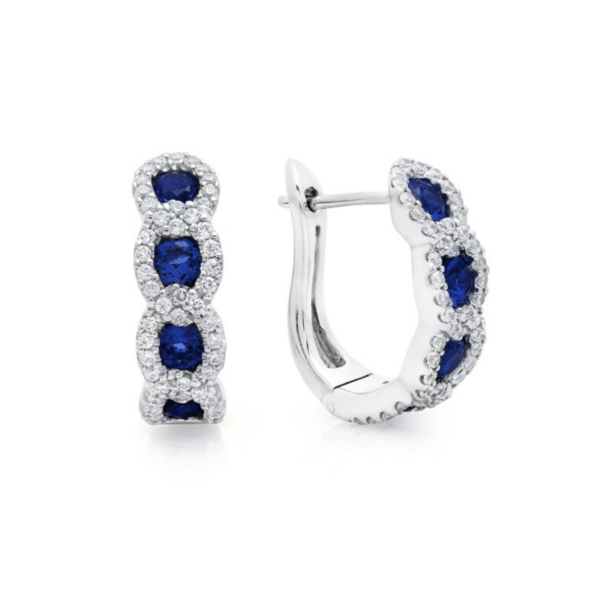 Fana Sapphire Diamond Earrings