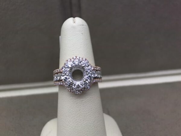 Chammas Jewelers Two-Tone 14K Gold Diamond Engagement Ring