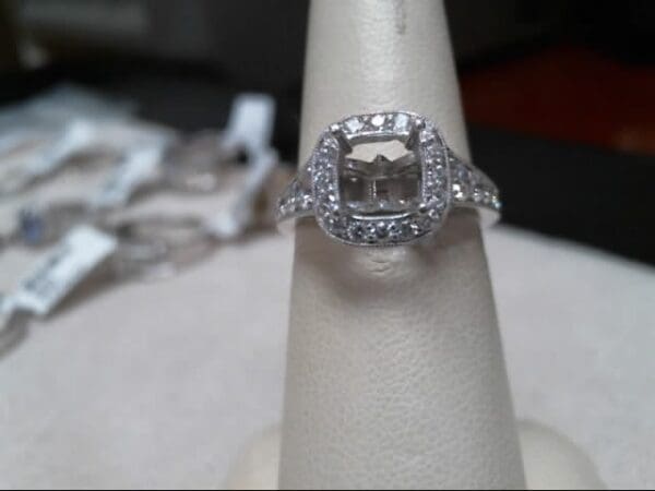 Chammas Jewelers 14K White Gold Diamond Engagement Ring