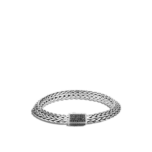 John Hardy Tiga Chain Bracelet with Black Sapphire