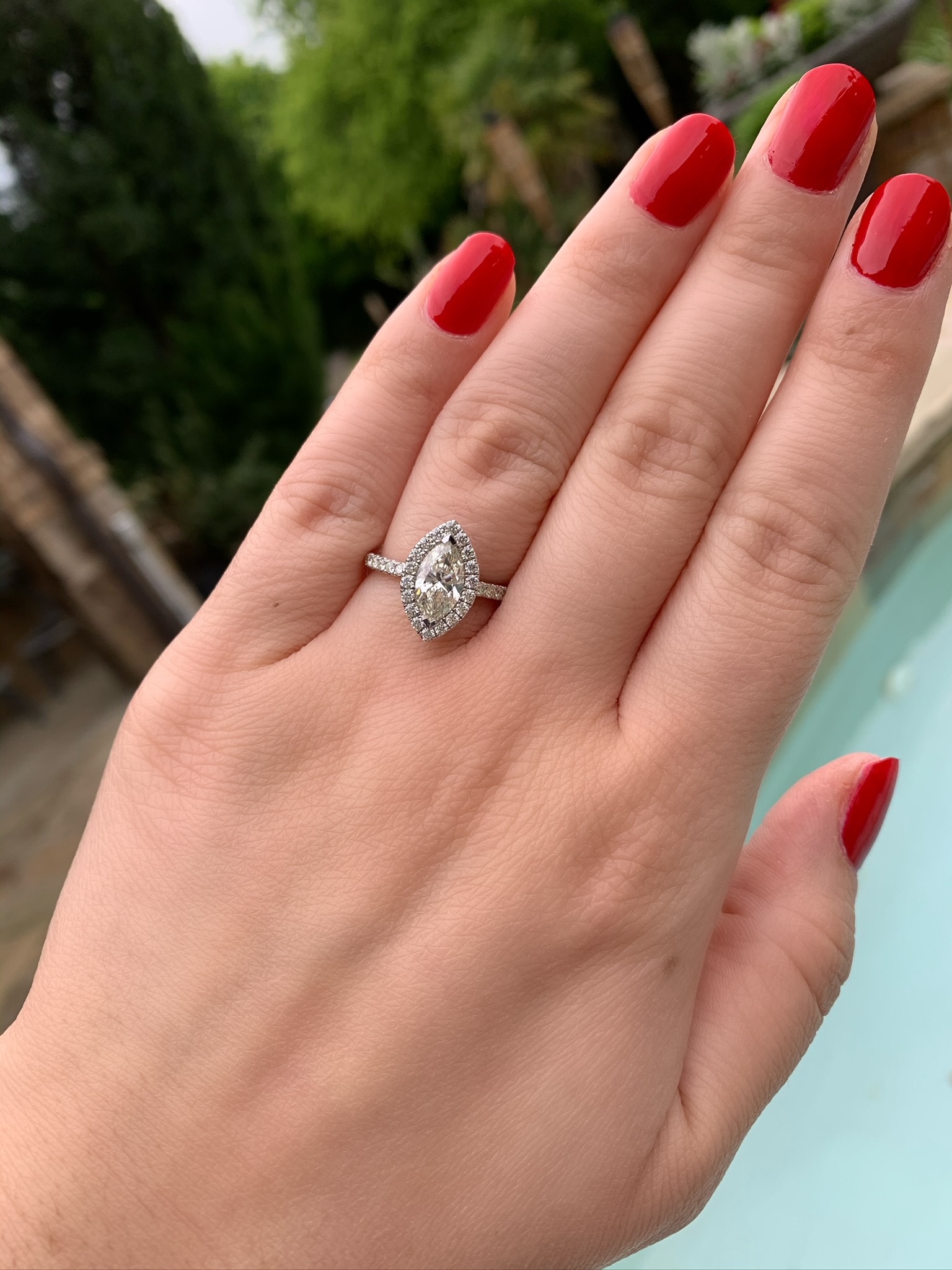 Barcelona Marquise cut Engagement Ring