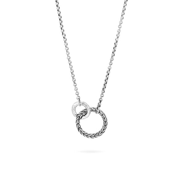 John Hardy Classic Chain Hammered Interlinking Necklace
