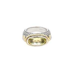 Andrea Candela Lemon Quartz Oval Ring