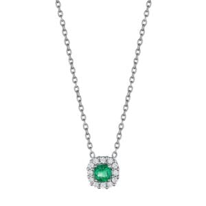 Fana Emerald Diamond Pendant