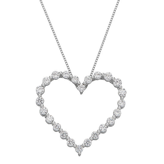 Grown With Love 14K White Gold Lab Diamond Pendant Necklace