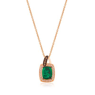 Le Vian 14K Strawberry Gold® Costa Smeralda Emeralds™ Pendant