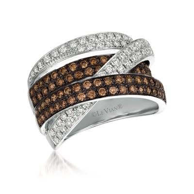 Le Vian 14K Vanilla Gold® Vanilla Diamonds® & Chocolate Diamonds® Ring