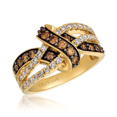 Le Vian 14K Honey Gold™ Chocolate Diamonds® & Nude Diamonds™ Ring