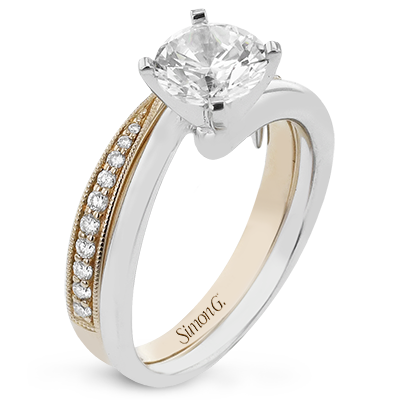 Lr2516-a Engagement Ring 18k White-rose