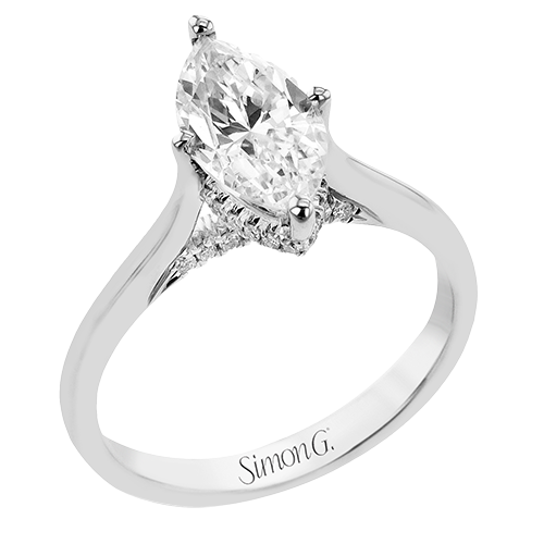 Lr4778-mq Engagement Ring 18k White