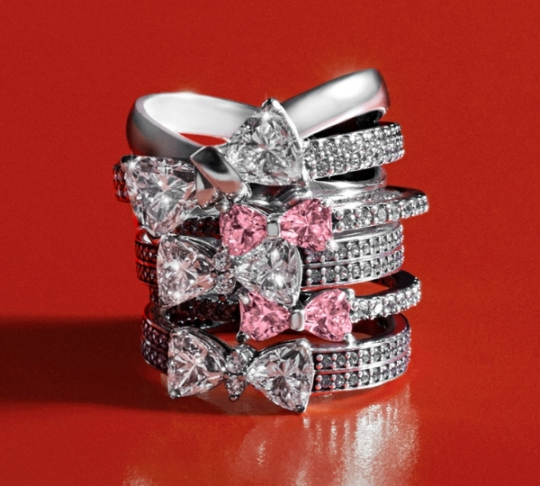 11-BOW RINGS BY PANDORA